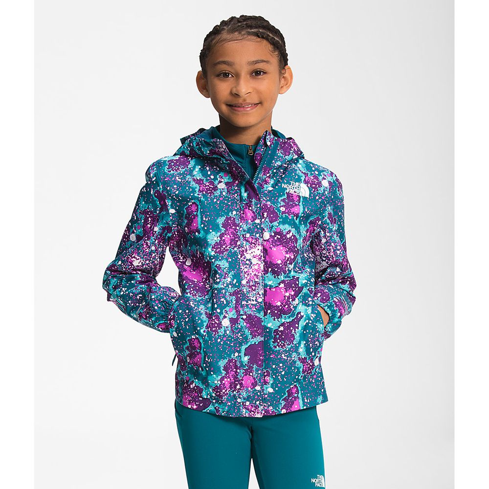 The North Face Jackets Girls Australia - The North Face Printed Resolve Reflective Blue / Dark Camo